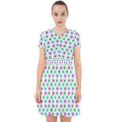 Eye Dots Green Violet Adorable In Chiffon Dress by snowwhitegirl