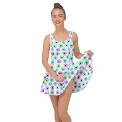 Eye Dots Green Violet Inside Out Casual Dress