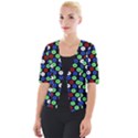 Eye Dots Green Blue Red Cropped Button Cardigan View1