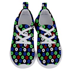 Eye Dots Green Blue Red Running Shoes