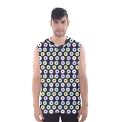 Eye Dots Grey Pastel Men s Basketball Tank Top by snowwhitegirl