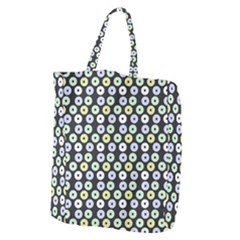 Eye Dots Grey Pastel Giant Grocery Tote