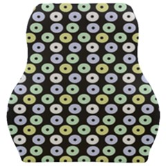 Eye Dots Grey Pastel Car Seat Velour Cushion 