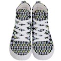 Eye Dots Grey Pastel Kid s Hi-Top Skate Sneakers View1