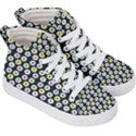 Eye Dots Grey Pastel Kid s Hi-Top Skate Sneakers View3