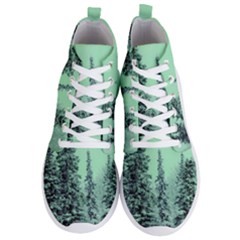 Winter Trees Men s Lightweight High Top Sneakers by snowwhitegirl