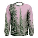 Winter Trees Pink Men s Long Sleeve Tee View1