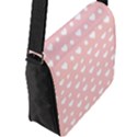 Hearts Dots Pink Flap Closure Messenger Bag (L) View2