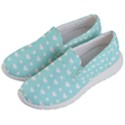 Hearts Dots Blue Men s Lightweight Slip Ons View2