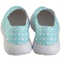 Hearts Dots Blue Men s Lightweight Slip Ons View4