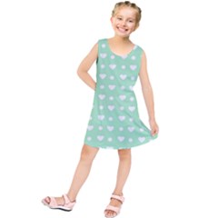 Hearts Dots Green Kids  Tunic Dress by snowwhitegirl