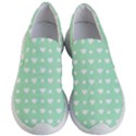 Hearts Dots Green Women s Lightweight Slip Ons View1