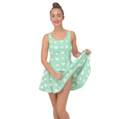 Hearts Dots Green Inside Out Casual Dress