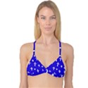 Blue White Cross Reversible Tri Bikini Top View3