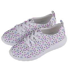 Hearts And Star Dot White Women s Lightweight Sports Shoes