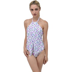 Hearts And Star Dot White Go With The Flow One Piece Swimsuit