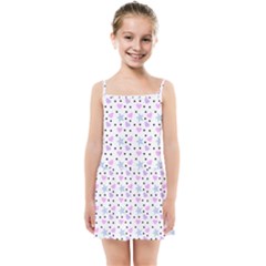 Hearts And Star Dot White Kids Summer Sun Dress by snowwhitegirl