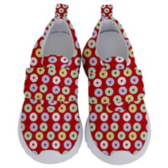 Eye Dots Red Pastel Velcro Strap Shoes by snowwhitegirl