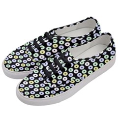 Eye Dots Black Pastel Women s Classic Low Top Sneakers