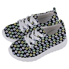 Eye Dots Black Pastel Kids  Lightweight Sports Shoes