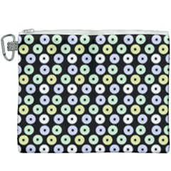 Eye Dots Black Pastel Canvas Cosmetic Bag (xxxl) by snowwhitegirl