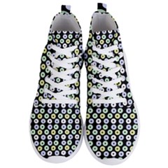 Eye Dots Black Pastel Men s Lightweight High Top Sneakers