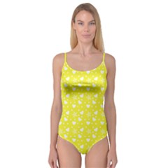 Hearts And Star Dot Yellow Camisole Leotard  by snowwhitegirl