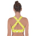 Hearts And Star Dot Yellow Cross Back Sports Bra View2