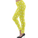 Hearts And Star Dot Yellow Lightweight Velour Leggings View3