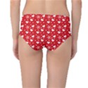 Hearts And Star Dot Red Mid-Waist Bikini Bottoms View2