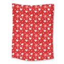 Hearts And Star Dot Red Medium Tapestry View1