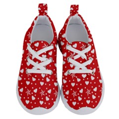 Hearts And Star Dot Red Running Shoes