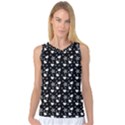 Hearts And Star Dot Black Women s Basketball Tank Top View1