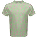 Hearts And Star Dot Green Men s Cotton Tee View1