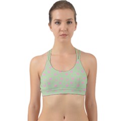 Hearts And Star Dot Green Back Web Sports Bra