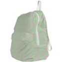 Hearts And Star Dot Green Foldable Lightweight Backpack View4