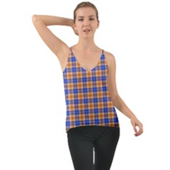 Orange Blue Plaid Cami