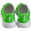 Green White Cross Men s Lightweight Slip Ons View4