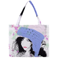 Girl With Hat Mini Tote Bag by snowwhitegirl