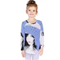 Girl With Hat Kids  Long Sleeve Tee View1