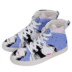 Girl With Hat Men s Hi-top Skate Sneakers by snowwhitegirl