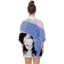 Girl With Hat Half Sleeve Chiffon Kimono View2