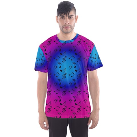 Pink Music Blue  Moon Men s Sports Mesh Tee by snowwhitegirl