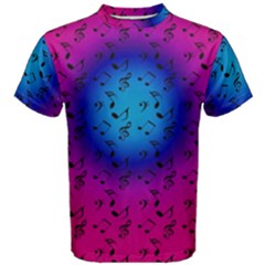 Pink Music Blue  Moon Men s Cotton Tee by snowwhitegirl