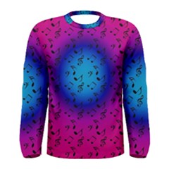 Pink Music Blue  Moon Men s Long Sleeve Tee by snowwhitegirl