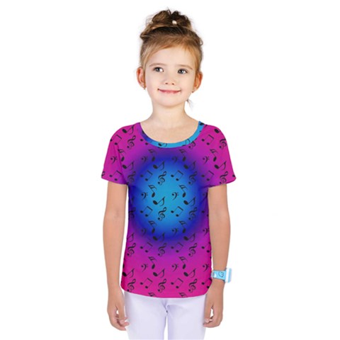 Pink Music Blue  Moon Kids  One Piece Tee by snowwhitegirl