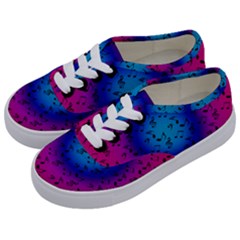 Pink Music Blue  Moon Kids  Classic Low Top Sneakers by snowwhitegirl