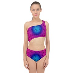 Pink Music Blue  Moon Spliced Up Two Piece Swimsuit by snowwhitegirl