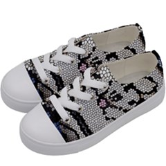 Pixie Girl Stained Glass Kids  Low Top Canvas Sneakers by snowwhitegirl