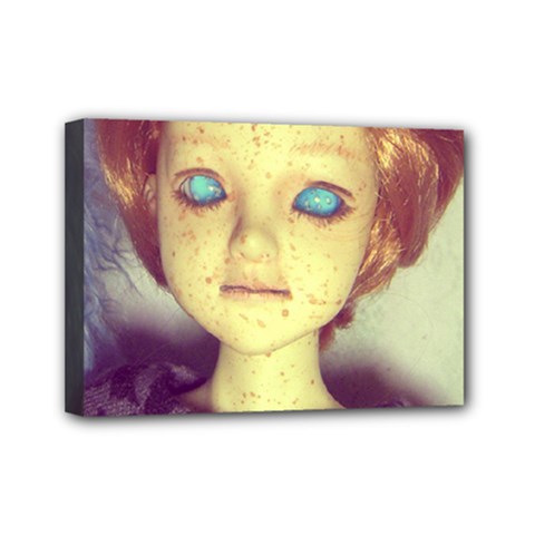 Freckley Boy Mini Canvas 7  X 5  by snowwhitegirl